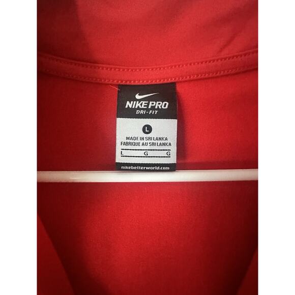 Nike Womens 3/4 Zip Red Track Jacket‎ Size Large - Picture 6 of 7